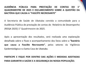 CONVITE A POPULAÇÃO