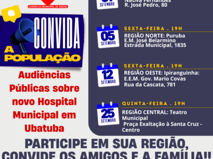 COMUS CONVIDA PARA AUDIÊNCIAS PÚBLICAS