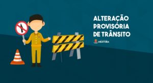 Via central terá interdição durante a manhã de quarta-feira, 10