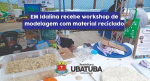 EM Idalina recebe workshop de modelagem com material reciclado