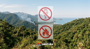 Inverno: Ubatuba alerta sobre queimadas e proibição da soltura de balões